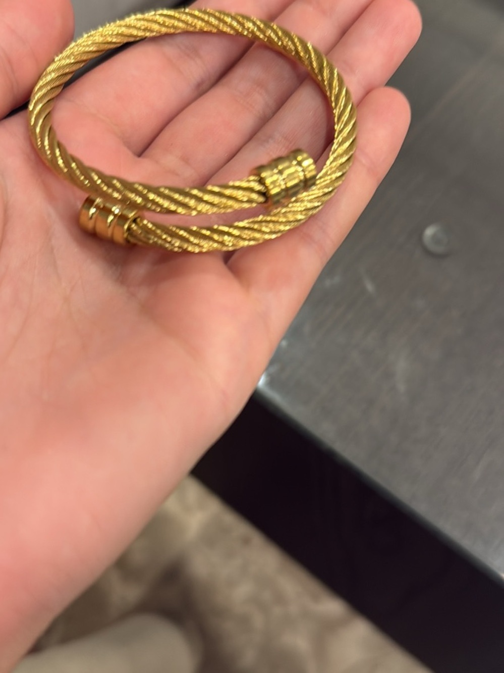 Gold-Tone Twisted Cable Wrap Bracelet - Women Jewelry